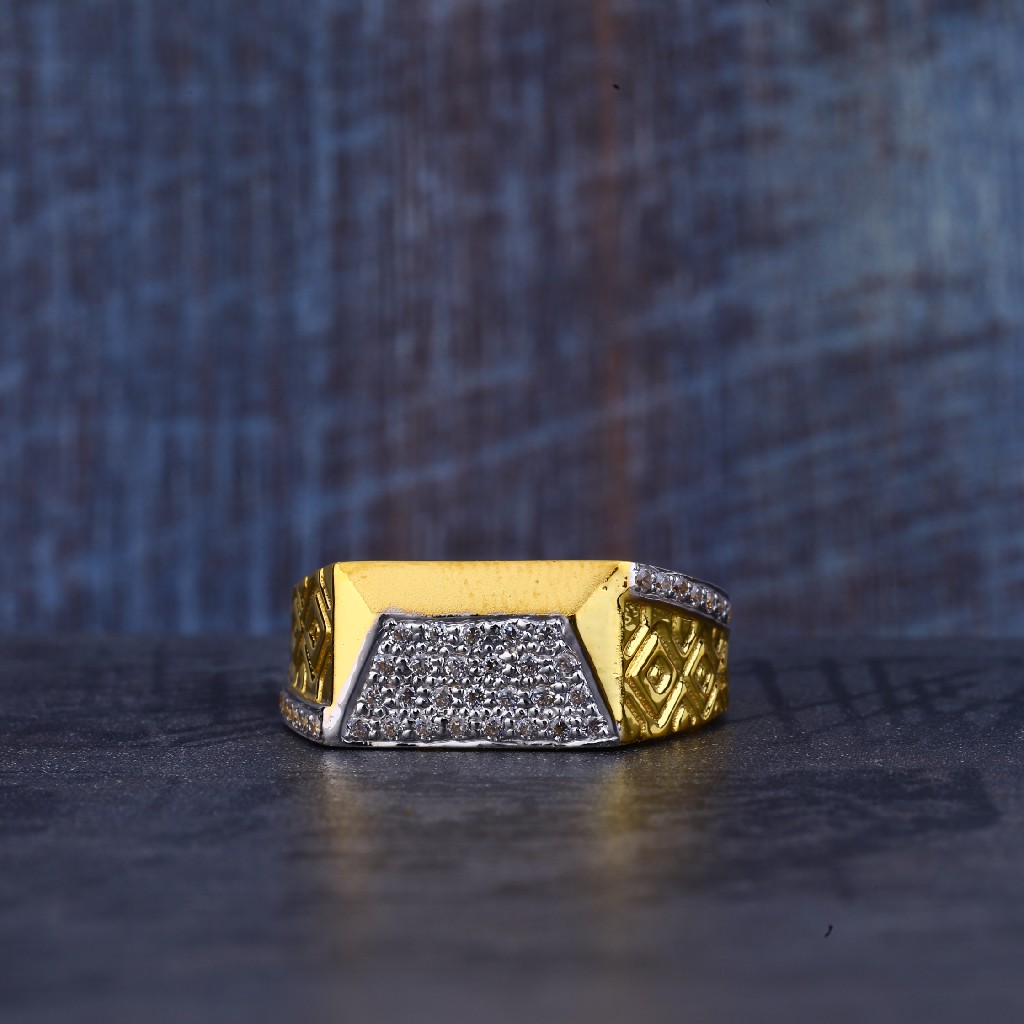 Gold 916 Mens Ring-MR353