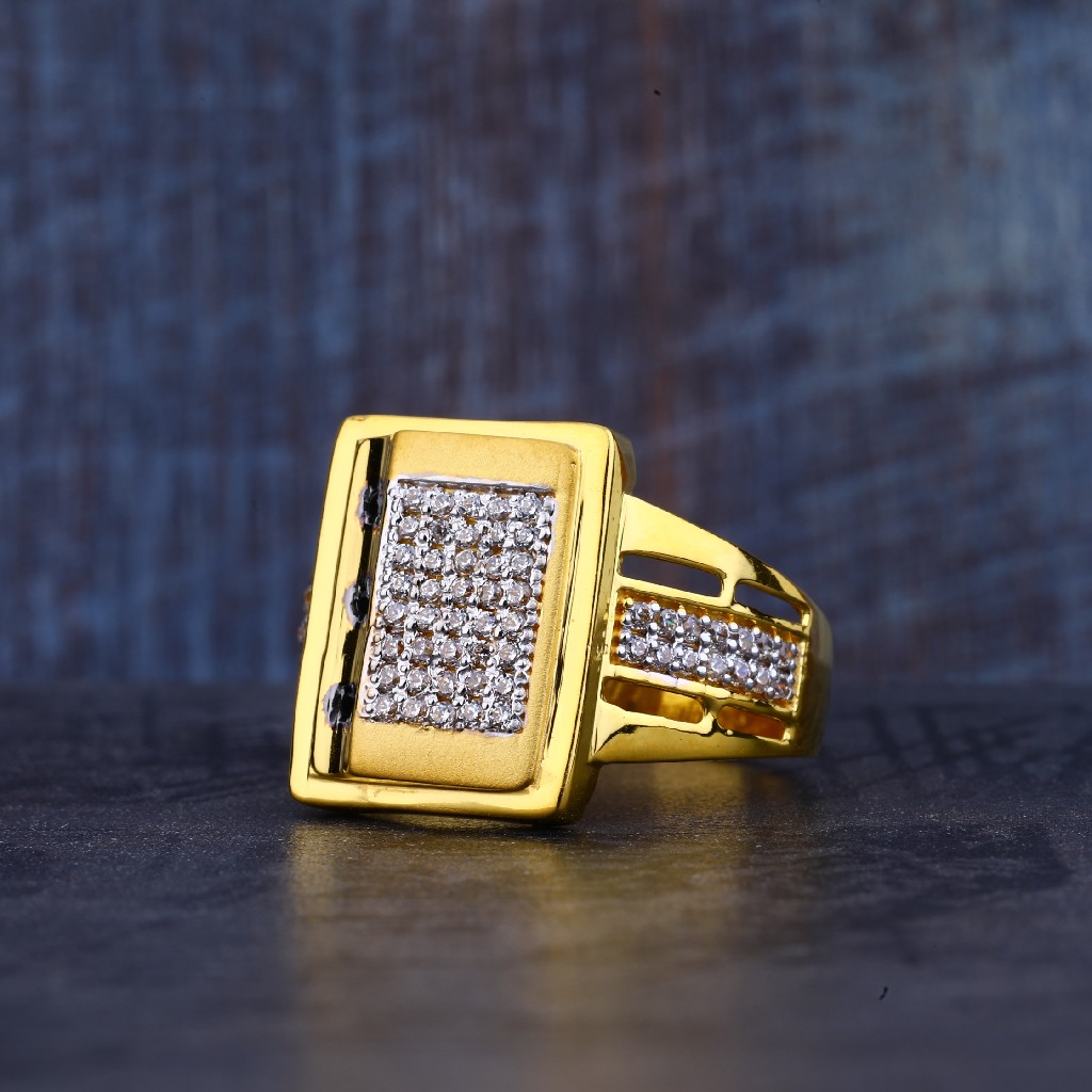 Mens 916 Gold Ring-MR347