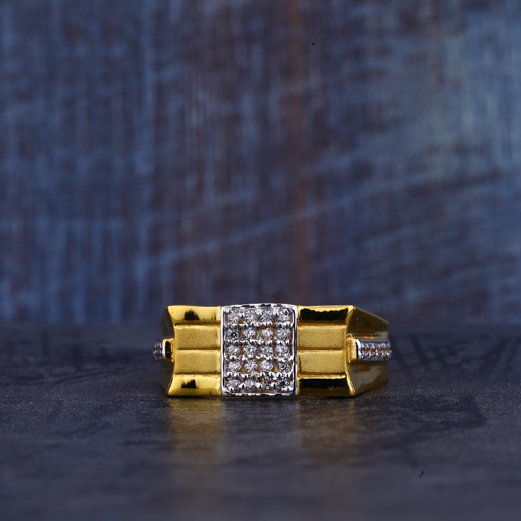 Mens Fancy Gold Ring-MR338 - Image 2