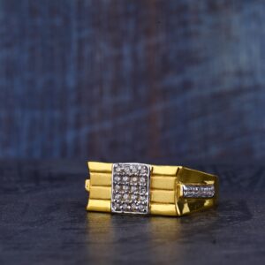 Mens Fancy Gold Ring-MR338