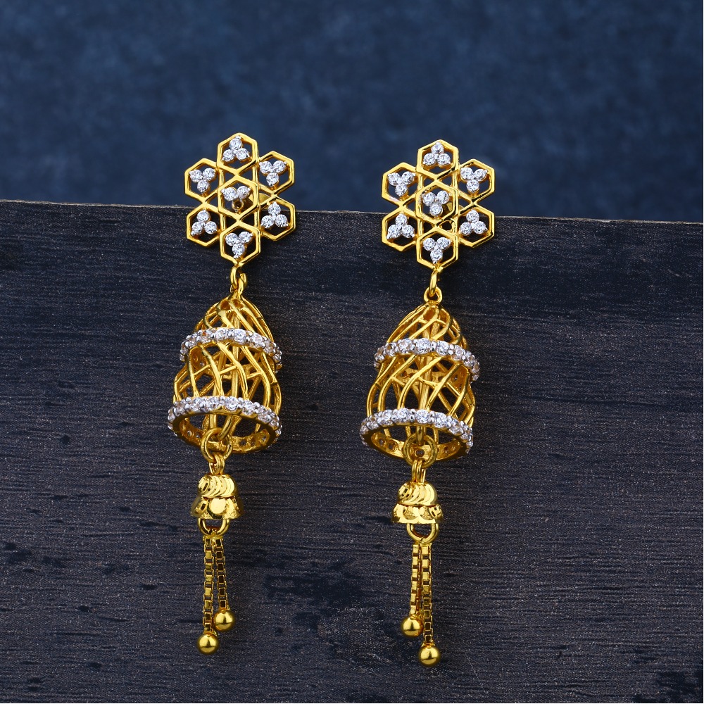 Ladies 22K Gold Jummar  Earring -LJE70