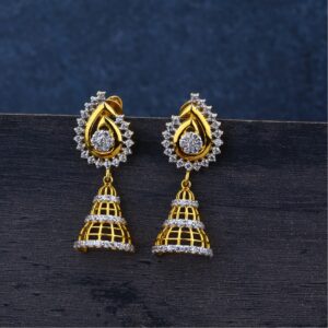 Ladies Jummar Gold Earrings 916-LJE69