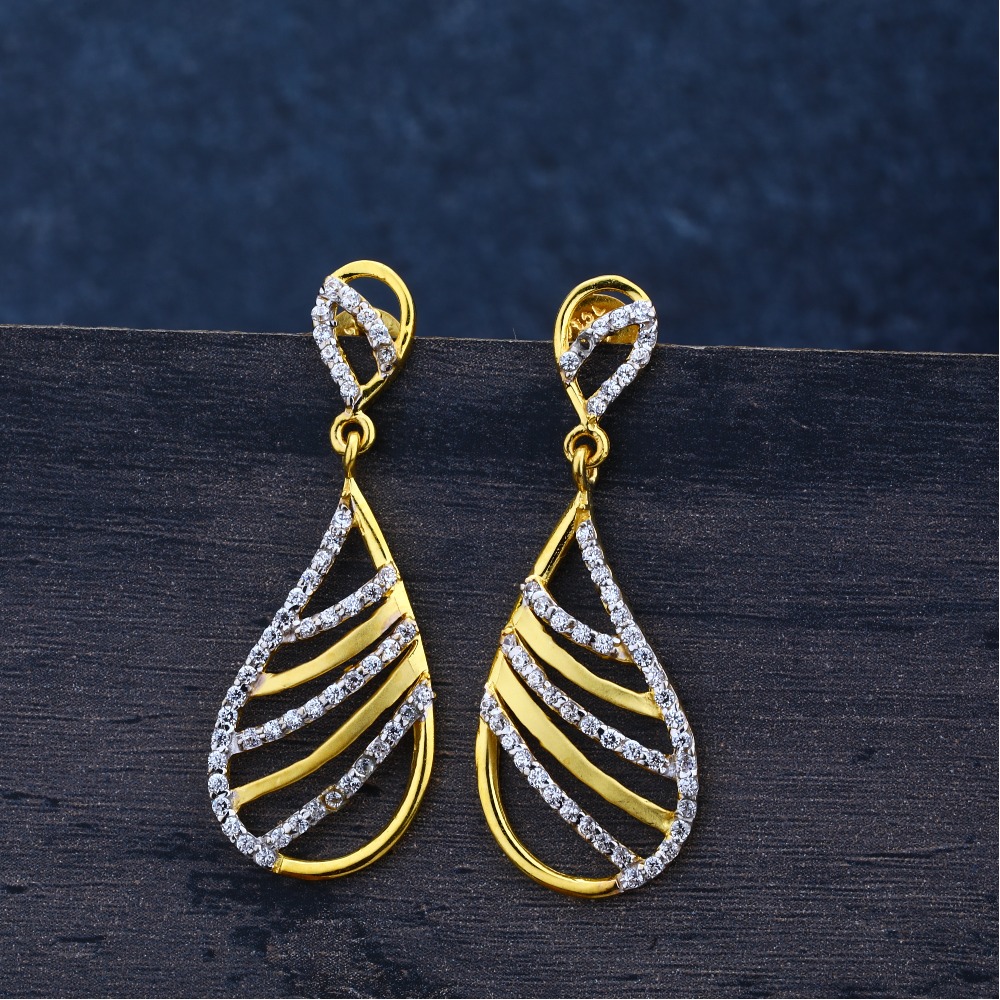 Ladies Jummar Earring Fancy 22K-LJE60