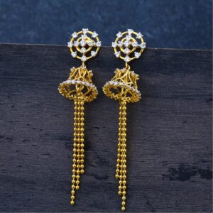 Ladies  Jummar earrings classic 22K -lje54