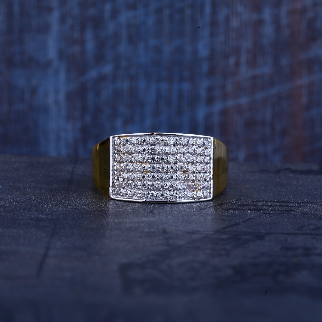Mens Gold 916 Ring-MR314 - Image 2