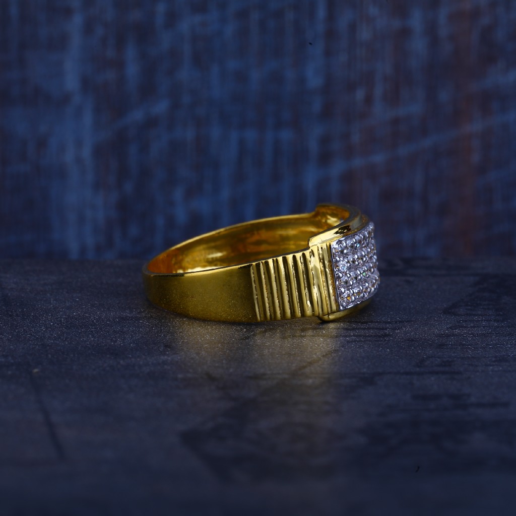 Mens 22K Gold Ring-MR309 - Image 3