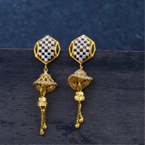 Ladies Jummar Earring Classic 22K -LJE53
