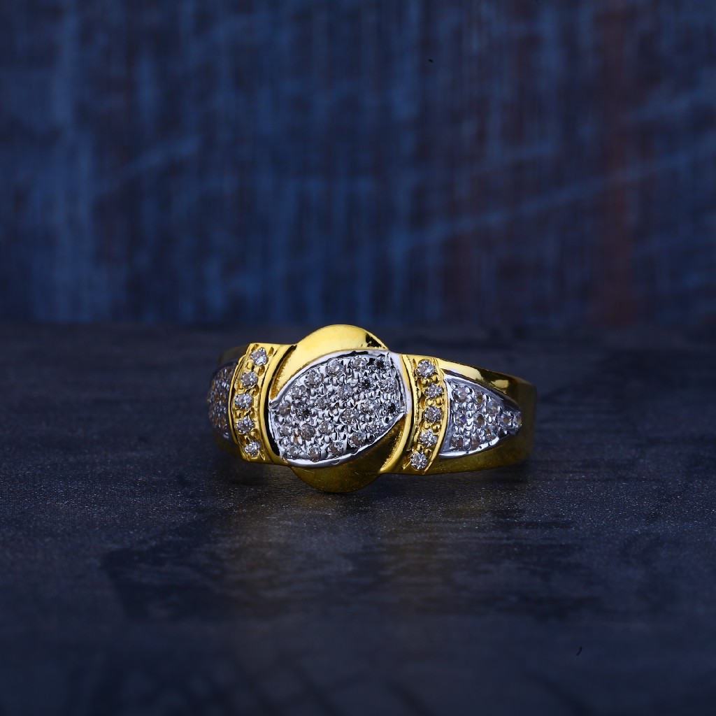 Mens Gold 916 Ring-MR299