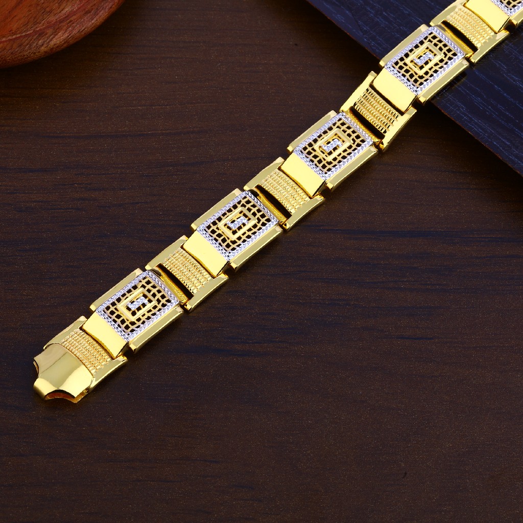 916 Gold Mens Bracelet-MPB147