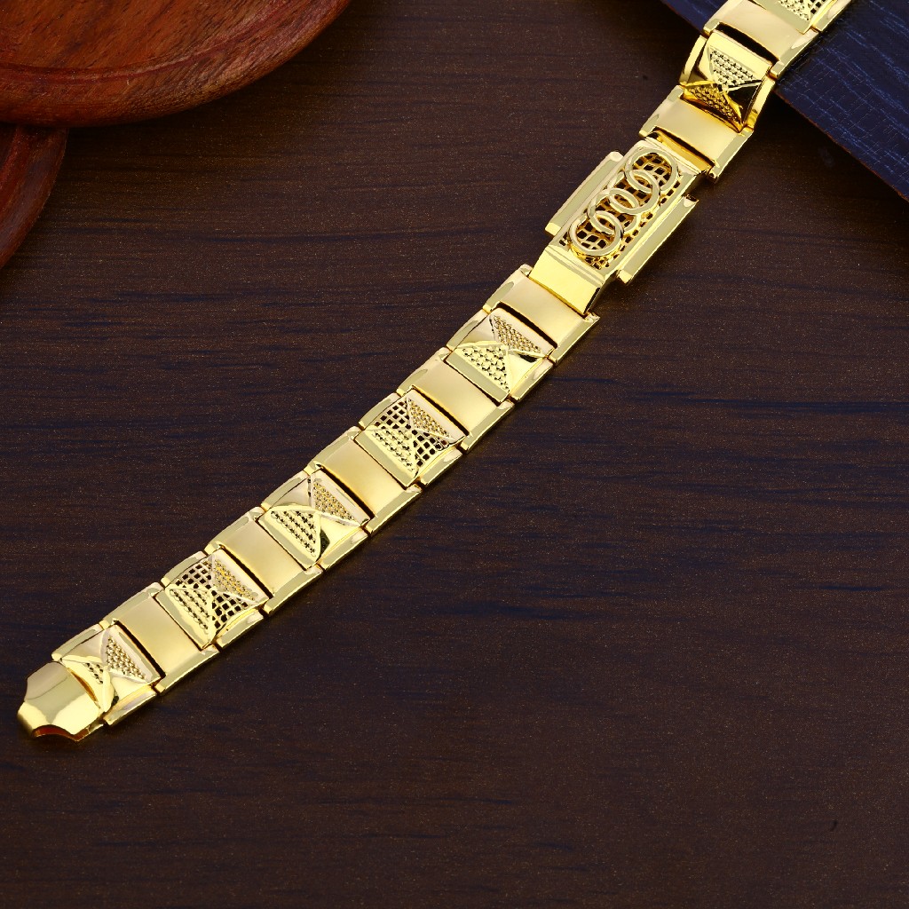 Mens Gold 22K Bracelet-MPB145