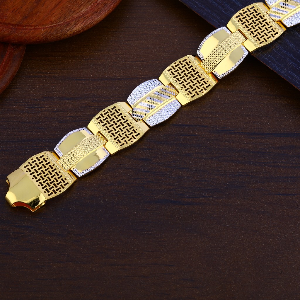 Mens Casting Gold 916 Bracelet-MPB128 - Image 5