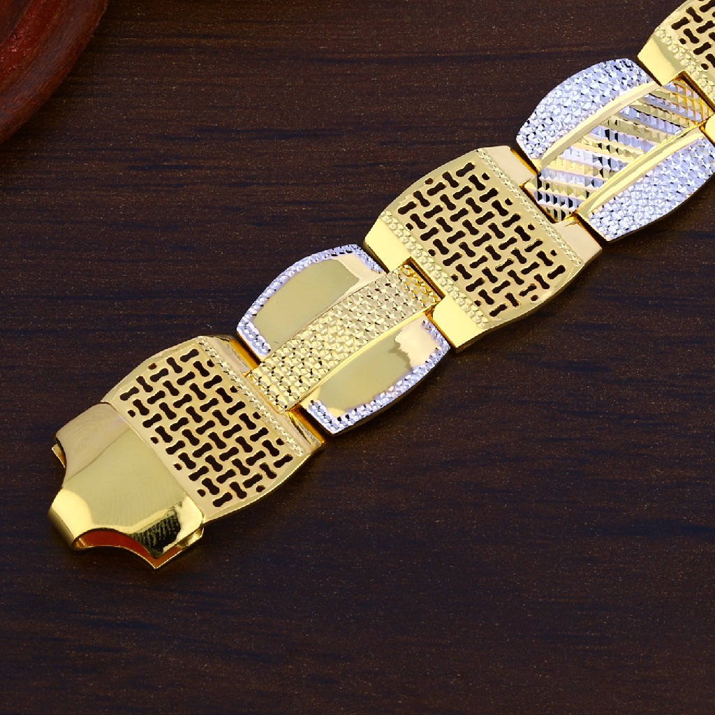 Mens Casting Gold 916 Bracelet-MPB128 - Image 4