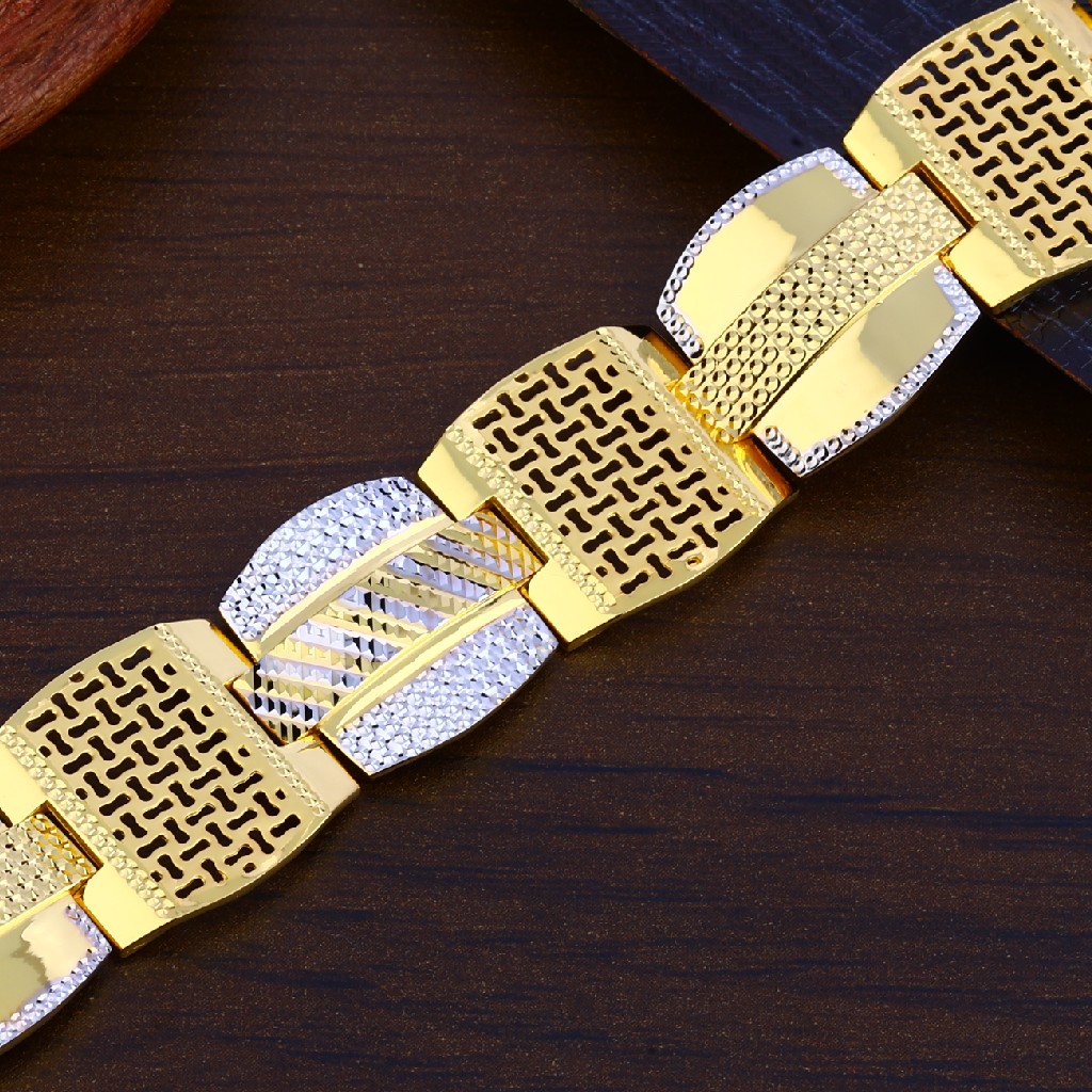 Mens Casting Gold 916 Bracelet-MPB128 - Image 2