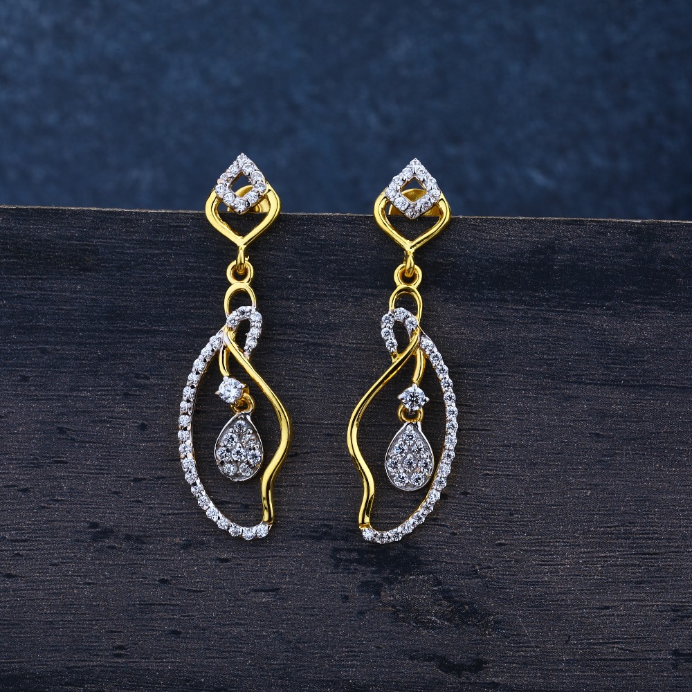 ladies jummar 22K fancy earring-LJE29