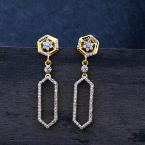 Ladies Jummar 22K Modern Earrings- LJE24