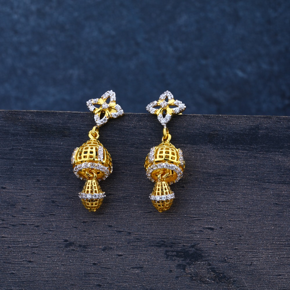 ladies jummar 22K traditional earrings- LJE22