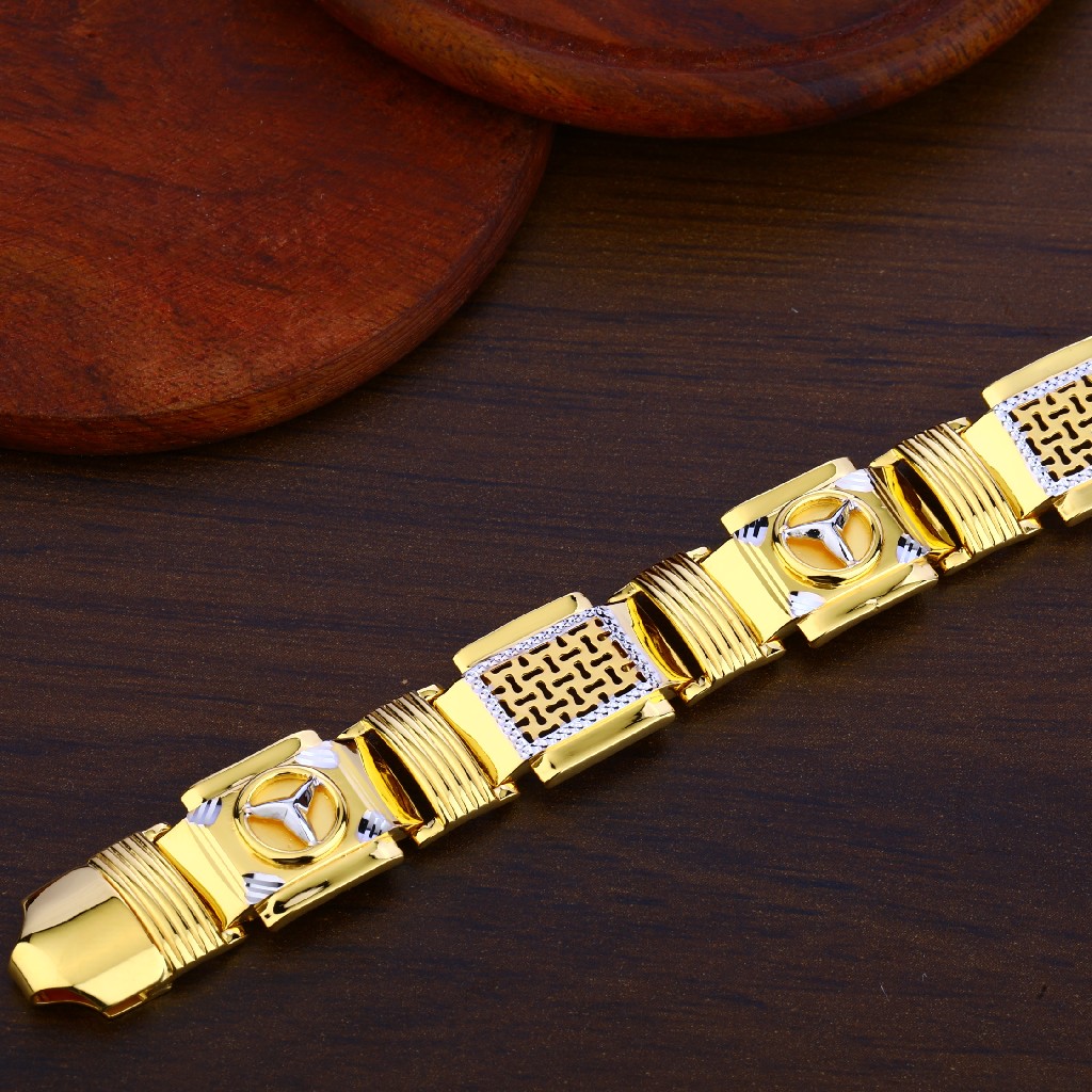 Mercedes Gold Mens Bracelet-MPB92