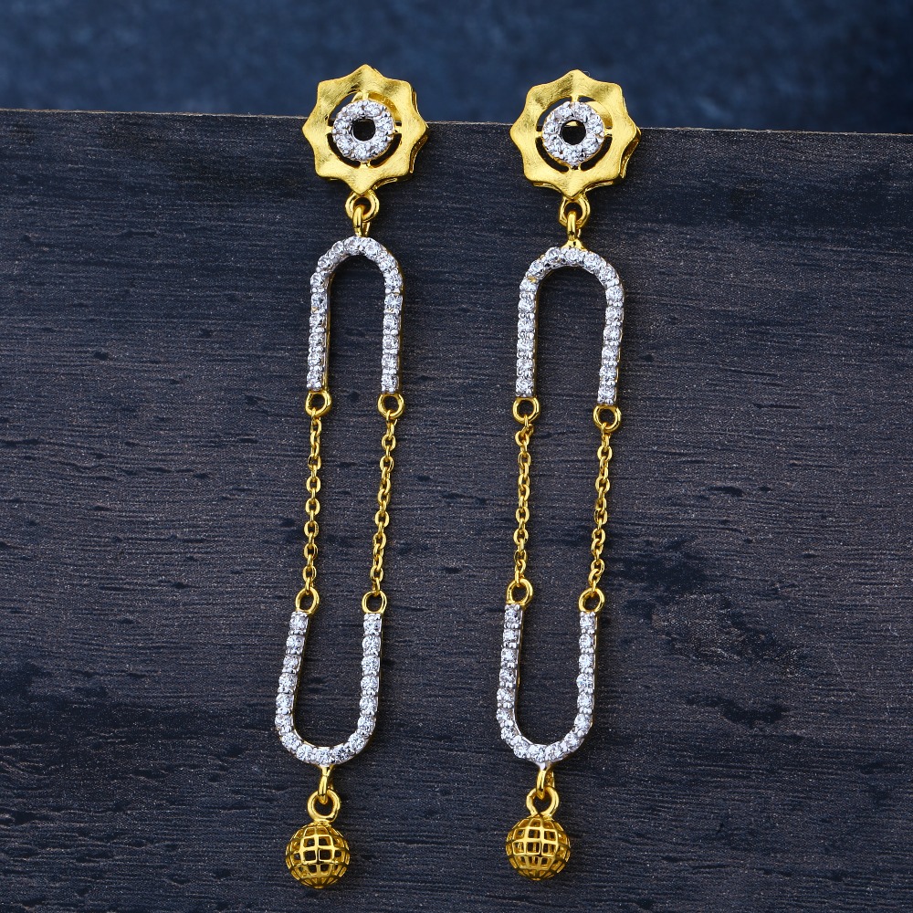 Ladies Jummar 22k Earring -LJE10
