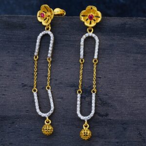 22K Ladies Jummar Earring-LJE03