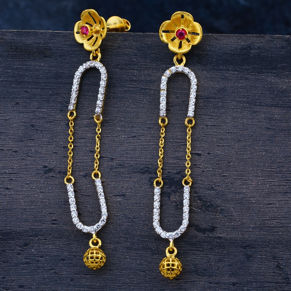22K Ladies Jummar Earring-LJE03