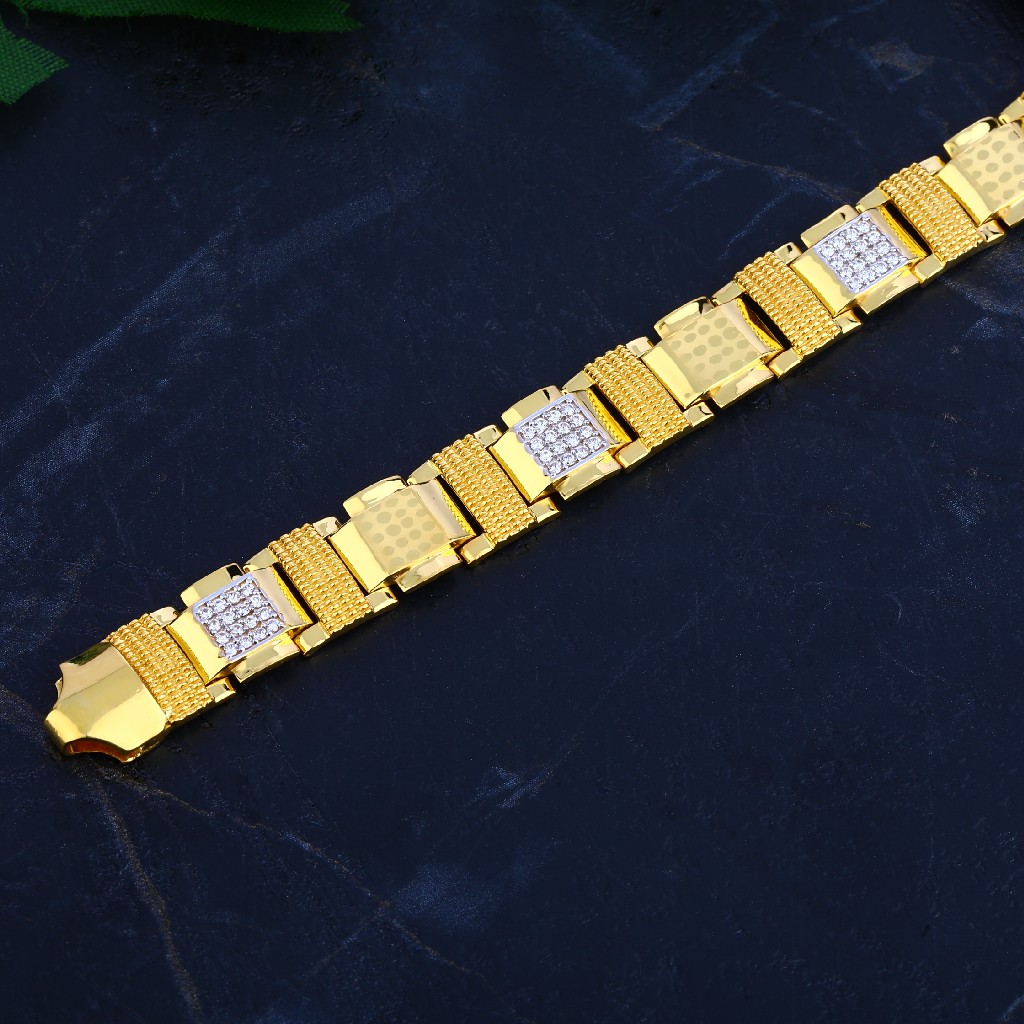 Mens Gold Bracelet-MCB65
