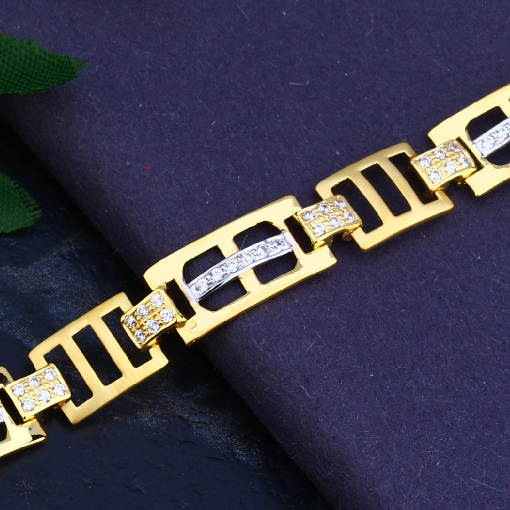 Mens Gold Bracelet-MCB56 - Image 2