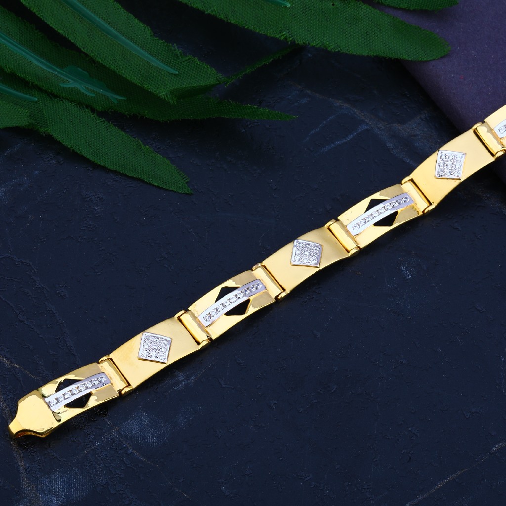 Mens Gold Bracelet-MCB49