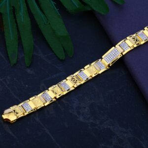 Mens Gold Bracelet-MCB43