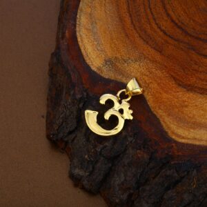 Om Gold Hollow Pendant-HLP96