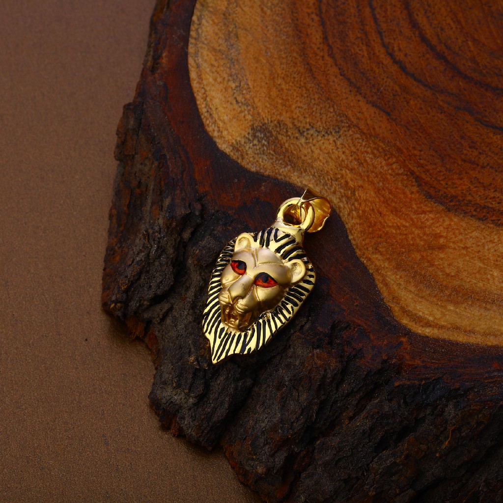 Hollow Gold Lion Pendant-HLP85