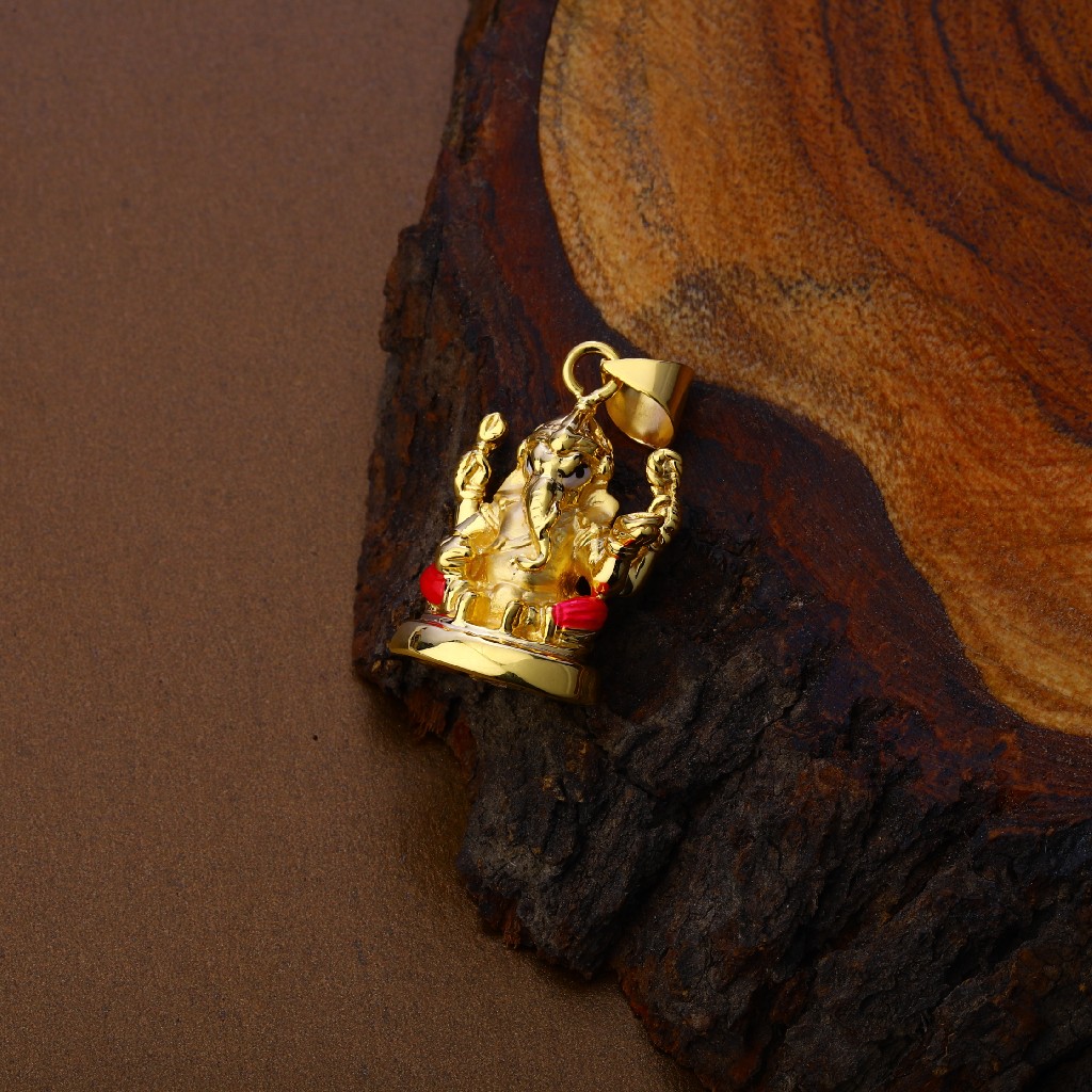 Mens Hollow Ganpati Pendant-HLP80