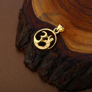 Om Gold Pendant-HLP77