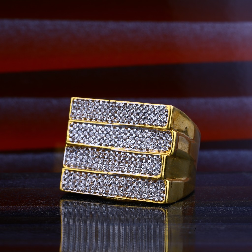 Mens Designer Gold Ring-MHR47