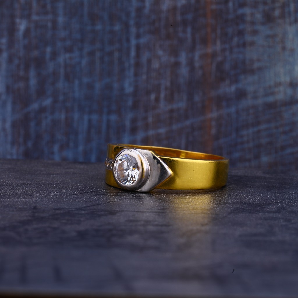 22K Gold Mens Ring-MR281