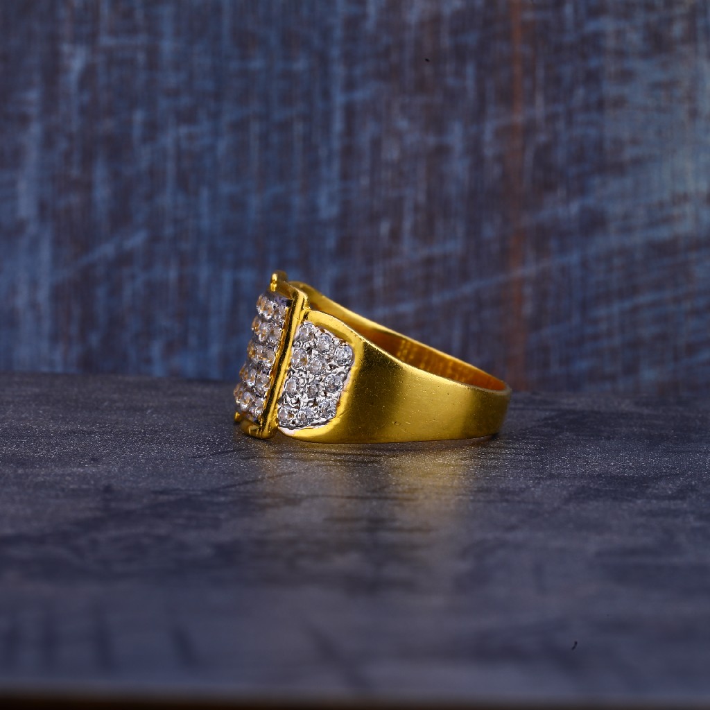 Mens 916 Gold Casting Ring-MR266 - Image 3