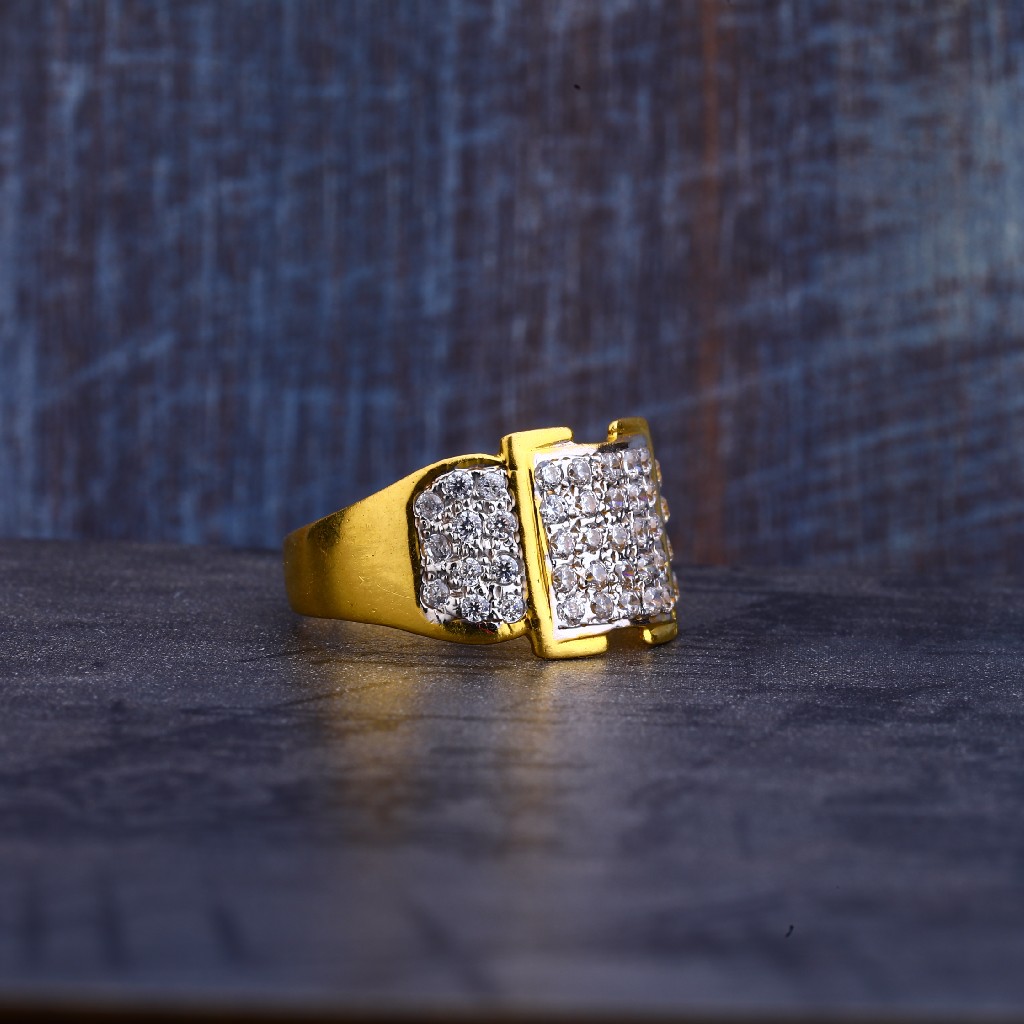 Mens 916 Gold Casting Ring-MR266 - Image 2