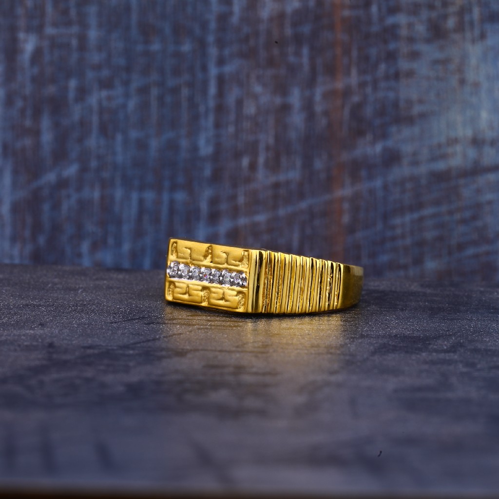 22K Mens Gold Ring-MR263