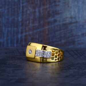 Mens Gold 916 Ring-MR226