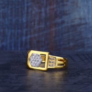 Mens 916 Gold Ring-MR215