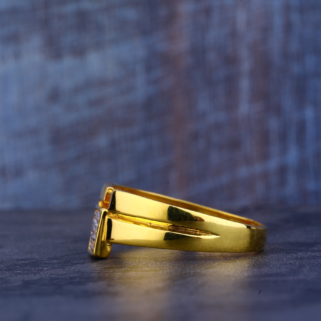 Mens 22K Gold Ring-MR207 - Image 3