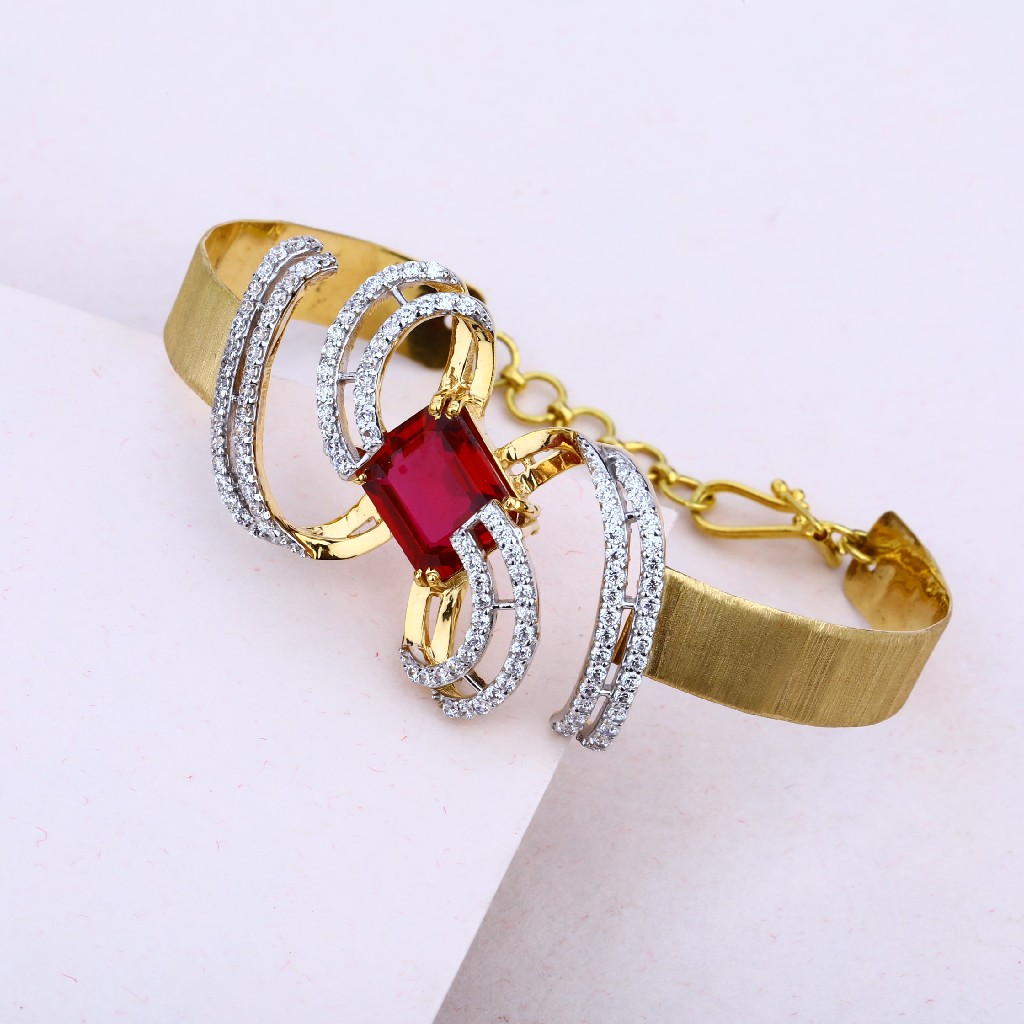 Ladies Italian Gold 18K Kada-LIB31