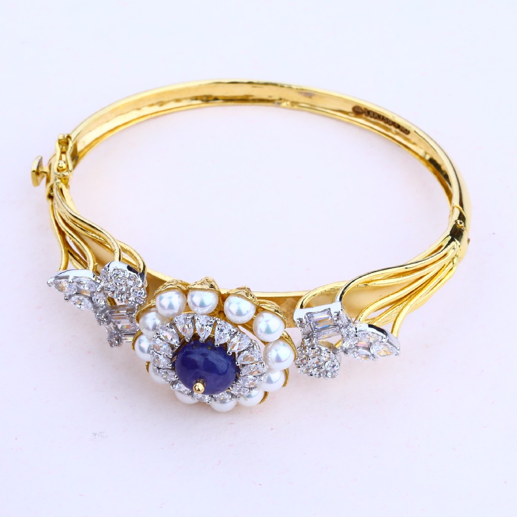 Ladies Italian Gold 18K Kada-LIB20 - Image 3