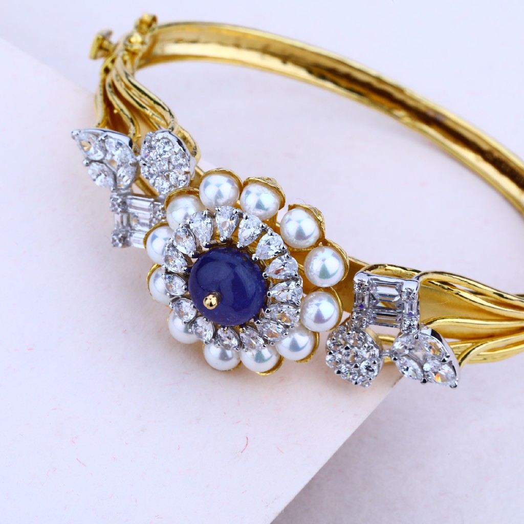 Ladies Italian Gold 18K Kada-LIB20 - Image 2