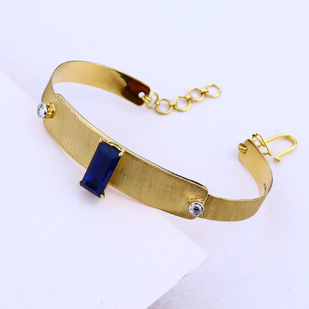 Ladies 18K Gold Kada-LIB06