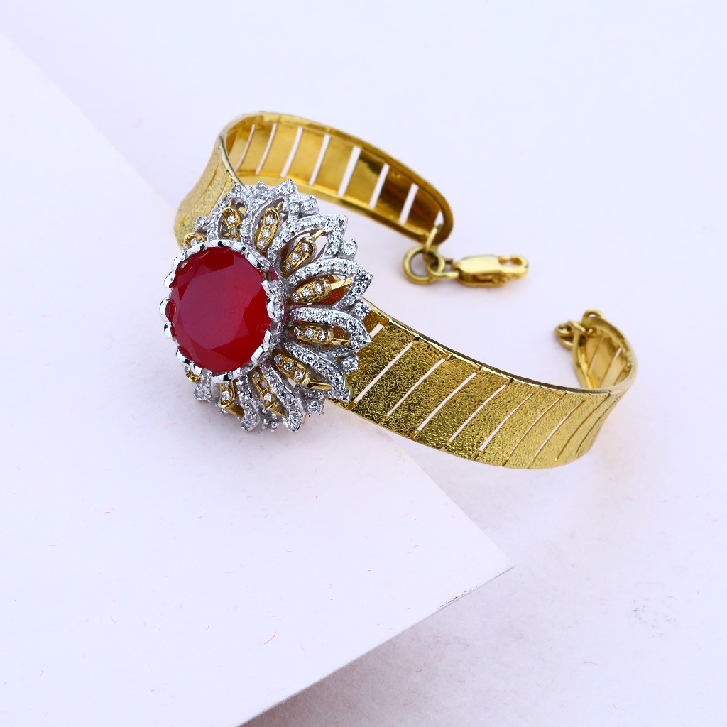 Ladies Italian Gold 18K Bracelet-LIB01