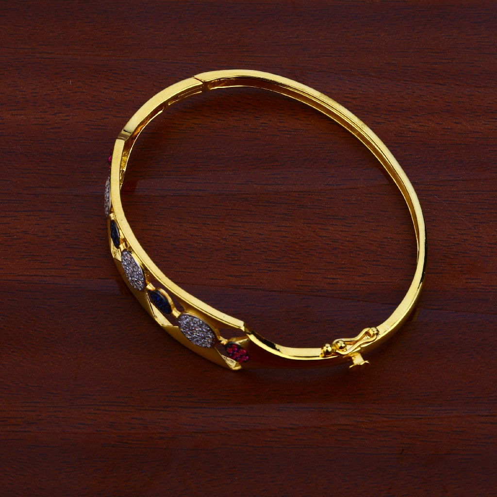 Ladies Gold Kada Bracelet-LKB62 - Image 3