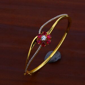 Ladies Gold 18K Kada Bracelet-LKB60