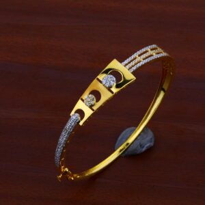 Ladies Gold Cz 18K Kada-LKB59