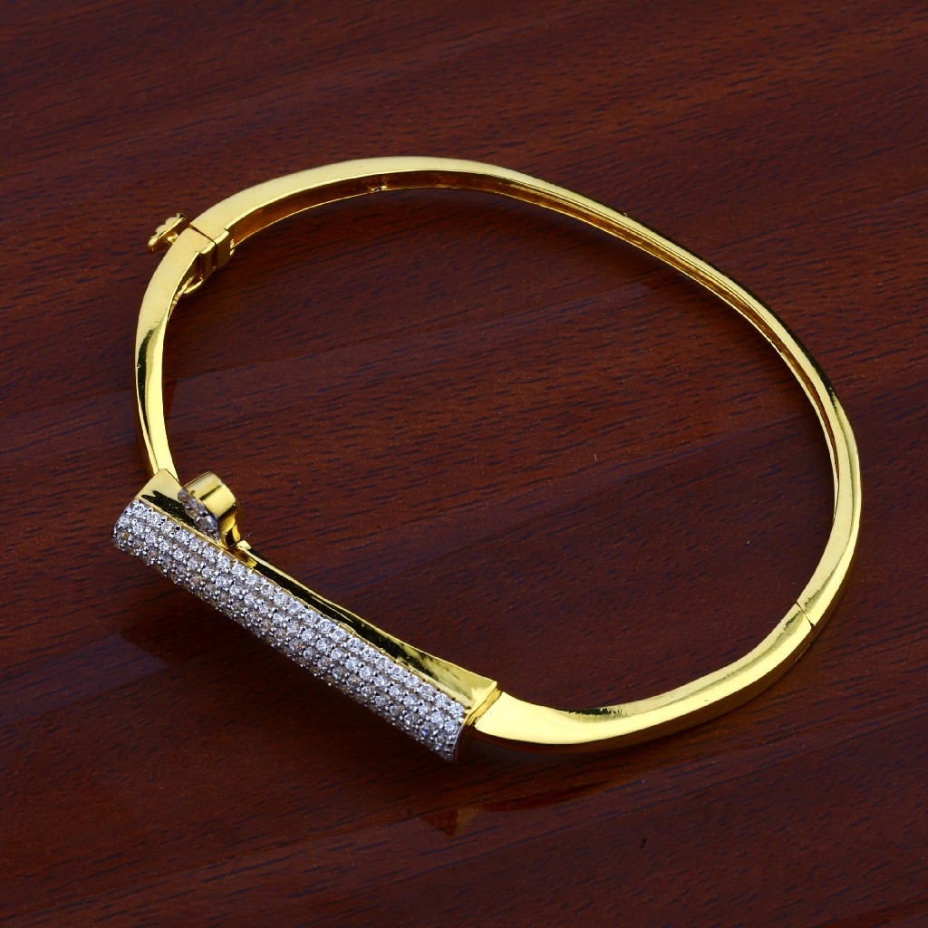Ladies Fancy 18K Gold Kada-LKB48 - Image 3