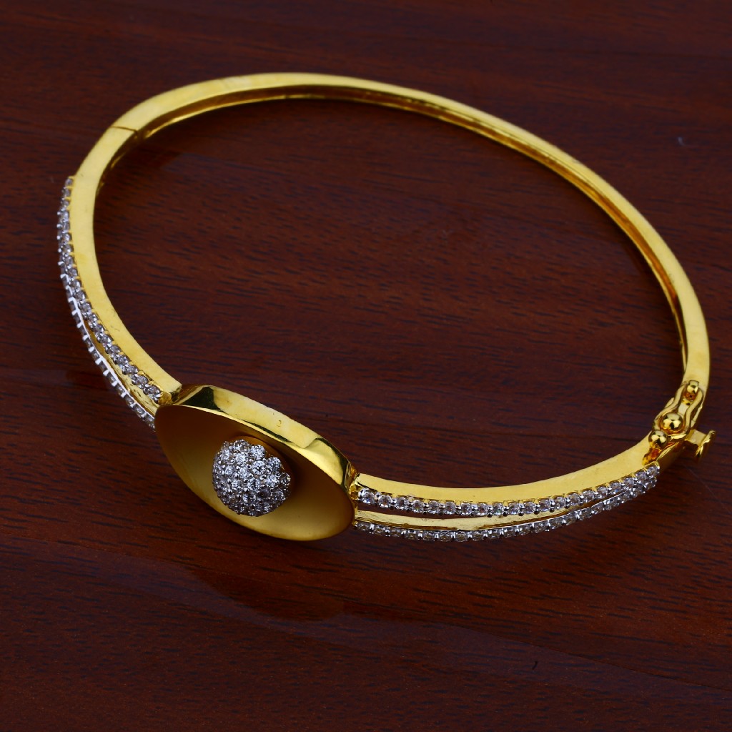 Ladies Gold Cz 18K Bracelet-LKB46 - Image 3